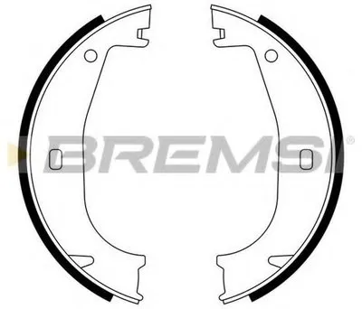 Комплект тормозных колодок, стояночная тормозная система BREMSI купить