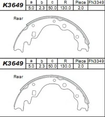 Комплект тормозных колодок ASIMCO купить