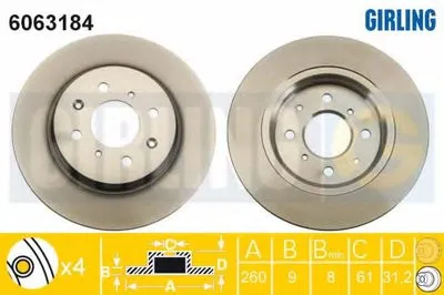 Тормозной диск GIRLING купить