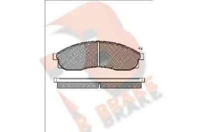 Комплект тормозных колодок, дисковый тормоз R BRAKE купить