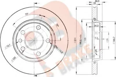 Тормозной диск R BRAKE купить