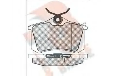 Комплект тормозных колодок, дисковый тормоз R BRAKE купить