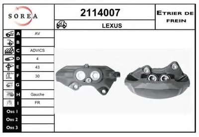 Тормозной суппорт EAI купить
