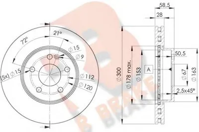 Тормозной диск R BRAKE купить