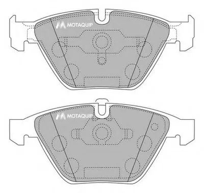 Комплект тормозных колодок, дисковый тормоз MOTAQUIP купить