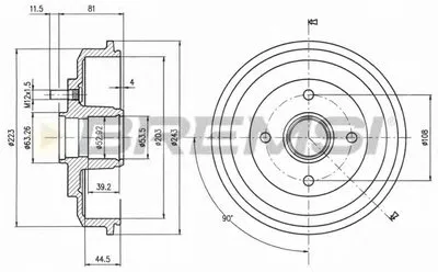 Тормозной барабан BREMSI купить