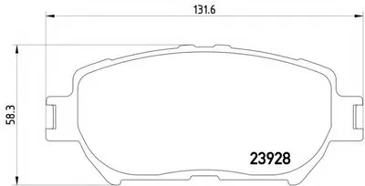 Комплект тормозных колодок, дисковый тормоз HELLA купить