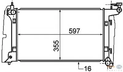 Радиатор, охлаждение двигателя BEHR HELLA SERVICE HELLA купить