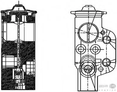 Расширительный клапан, кондиционер BEHR HELLA SERVICE HELLA купить