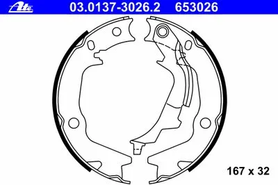 Комплект тормозных колодок, стояночная тормозная система ATE купить