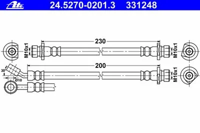 Тормозной шланг ATE купить
