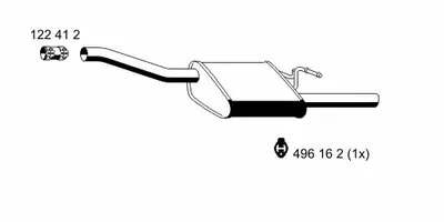 Глушитель выхлопных газов конечный ERNST купить