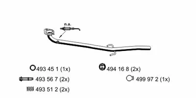 Труба выхлопного газа ERNST купить