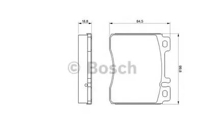 Комплект тормозных колодок, дисковый тормоз BOSCH купить
