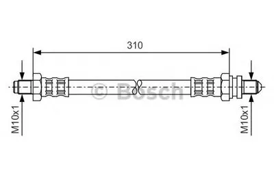 Тормозной шланг BOSCH купить