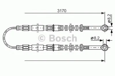 Трос, стояночная тормозная система BOSCH купить