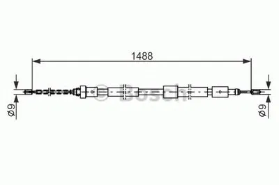 Трос, стояночная тормозная система BOSCH купить