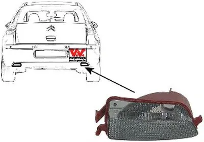Фара заднего хода; Задний фонарь VAN WEZEL купить