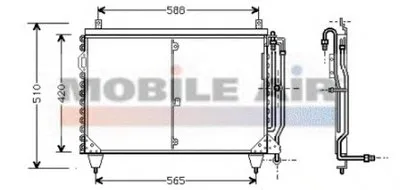 Конденсатор, кондиционер VAN WEZEL купить
