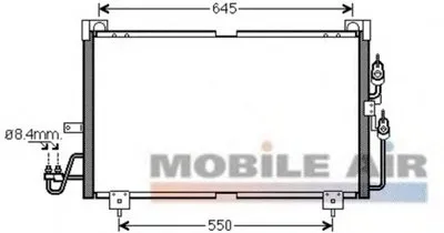 Конденсатор, кондиционер VAN WEZEL купить