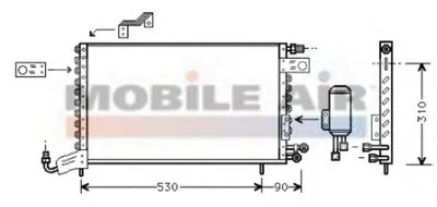 Конденсатор, кондиционер VAN WEZEL купить