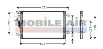 Конденсатор, кондиционер VAN WEZEL купить