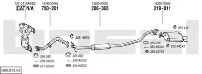 Система выпуска ОГ BOSAL купить