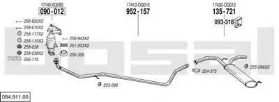 Система выпуска ОГ BOSAL купить