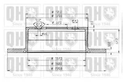 Тормозной диск QUINTON HAZELL купить