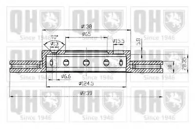 Тормозной диск QUINTON HAZELL купить