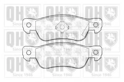 Комплект тормозных колодок, дисковый тормоз QUINTON HAZELL купить