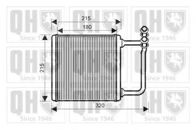 Теплообменник, отопление салона QUINTON HAZELL купить
