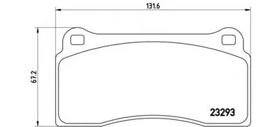 Комплект тормозных колодок, дисковый тормоз BREMBO купить