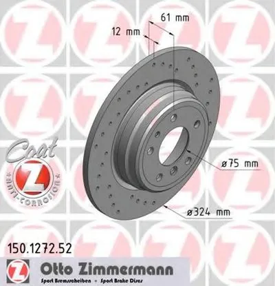 Тормозной диск SPORT BRAKE DISC COAT Z ZIMMERMANN купить