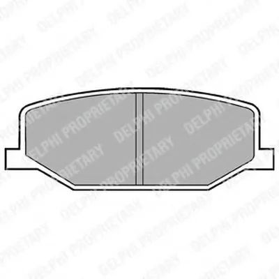 Комплект тормозных колодок, дисковый тормоз DELPHI купить