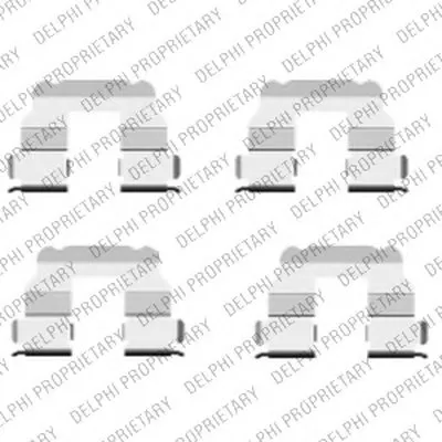 Комплектующие, колодки дискового тормоза DELPHI купить