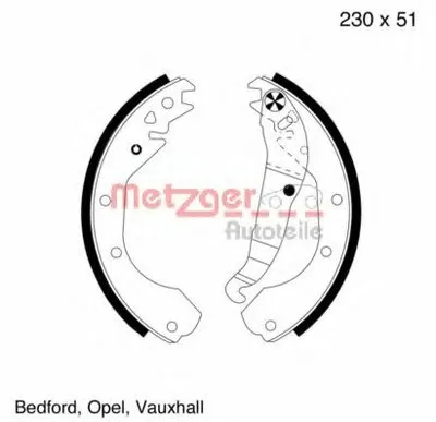 Комплект тормозных колодок METZGER купить