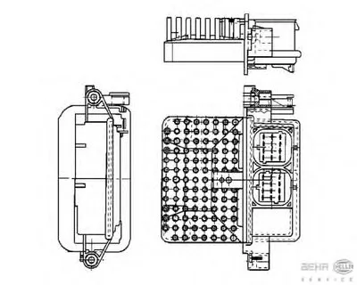 Регулятор, вентилятор салона BEHR HELLA SERVICE купить