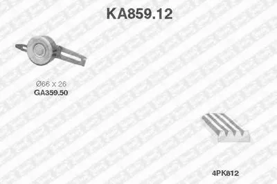 Поликлиновой ременный комплект SNR купить