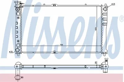 Радиатор, охлаждение двигателя NISSENS купить