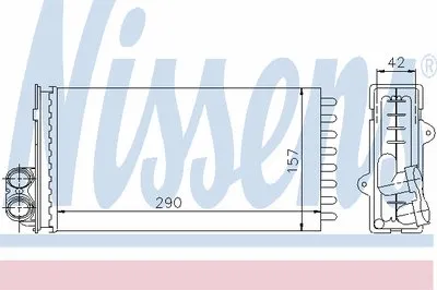 Теплообменник, отопление салона NISSENS купить