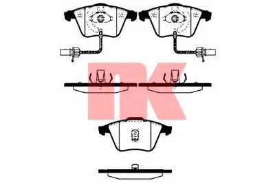 Комплект тормозных колодок, дисковый тормоз NK купить
