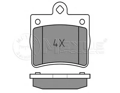Комплект тормозных колодок, дисковый тормоз MEYLE купить