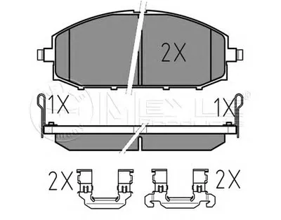 Комплект тормозных колодок, дисковый тормоз MEYLE купить
