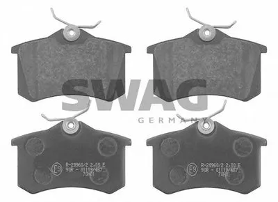 Комплект тормозных колодок, дисковый тормоз SWAG купить