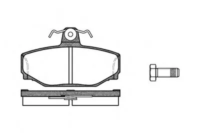 Комплект тормозных колодок, дисковый тормоз REMSA купить
