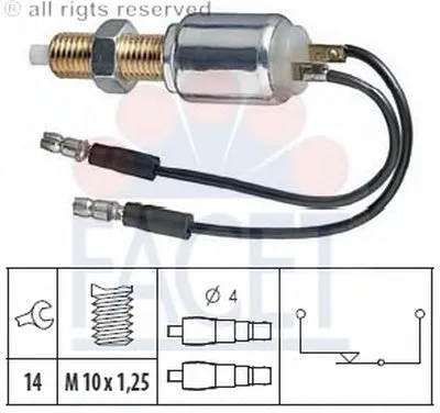 Выключатель фонаря сигнала торможения FACET купить