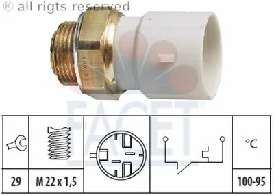 Термовыключатель, вентилятор радиатора FACET купить