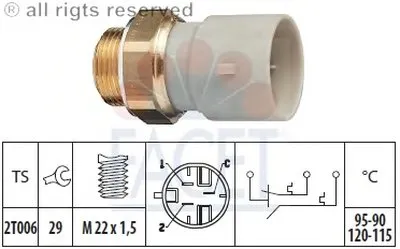 Термовыключатель, вентилятор радиатора FACET купить