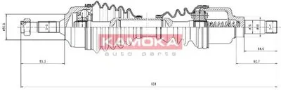 Приводной вал KAMOKA KAMOKA купить